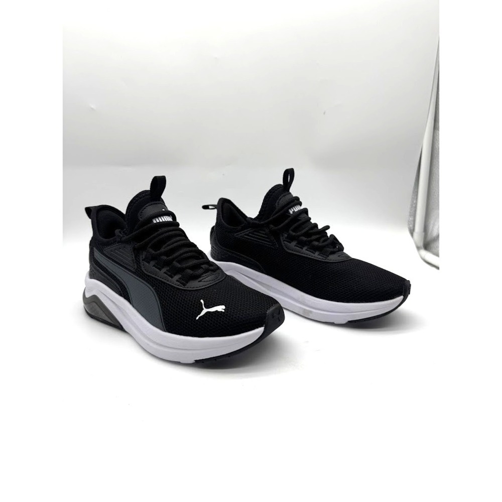 PUMA Amplifier Lace Up  Youth Boys Black, Grey Sneakers Casual Shoes 39815206